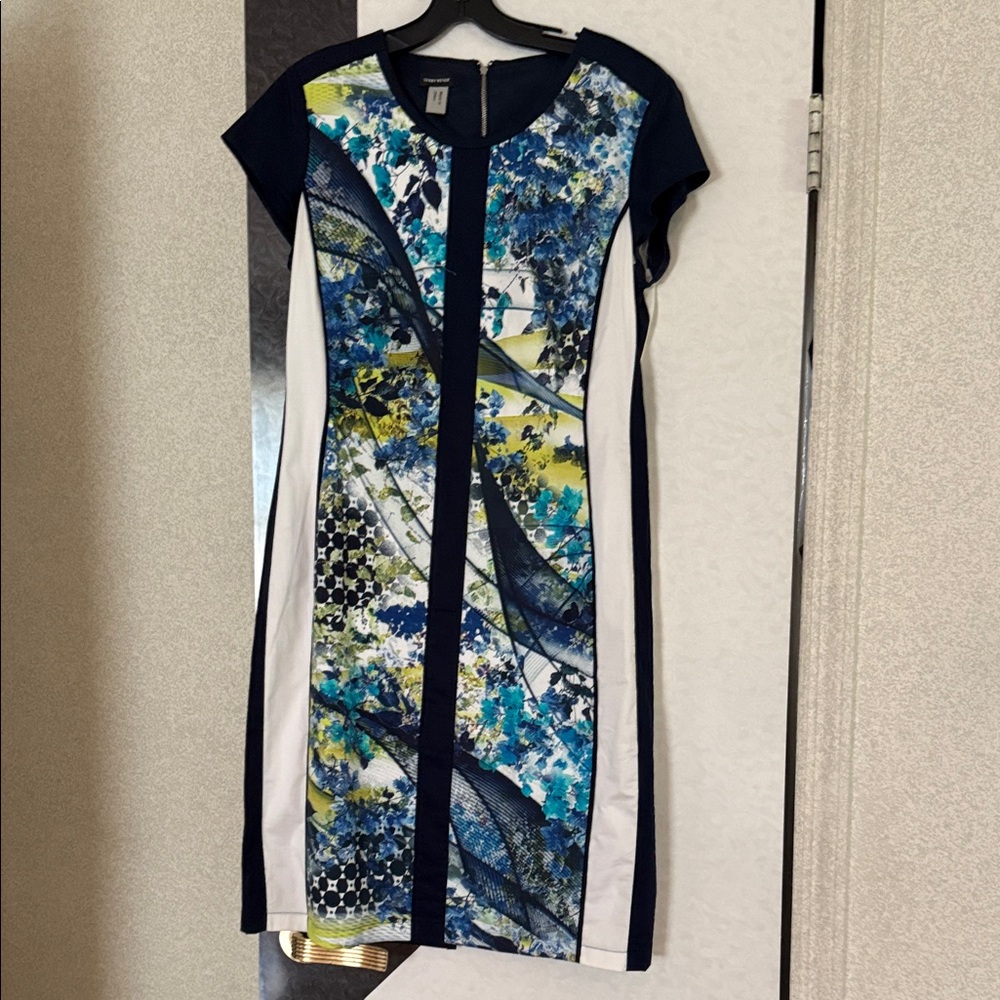 Gerry Weber Blue and White Floral Midi Dress